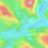 Topografische kaart Garnaud, hoogte, reliëf