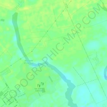 Topografische kaart La Union, hoogte, reliëf