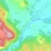 Topografische kaart Selište Drežničko, hoogte, reliëf