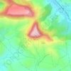 Topografische kaart Taulan, hoogte, reliëf