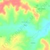 Topografische kaart Pewa, hoogte, reliëf