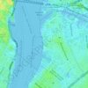 Topografische kaart WNYC-AM (New York), hoogte, reliëf