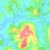 Topografische kaart Varatojo, hoogte, reliëf