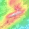 Topografische kaart Chamizo, hoogte, reliëf