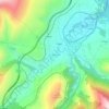Topografische kaart Pie de Concha, hoogte, reliëf