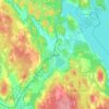 Topografische kaart Tranås, hoogte, reliëf