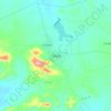 Topografische kaart Tiébélé, hoogte, reliëf