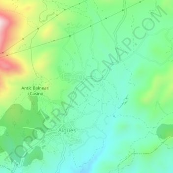 Topografische kaart Mallol, hoogte, reliëf