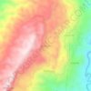 Topografische kaart Santicon, hoogte, reliëf