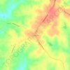 Topografische kaart Sandy Hook, hoogte, reliëf