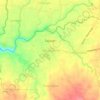 Topografische kaart Mahanadiong, hoogte, reliëf