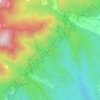 Topografische kaart Turó del Montseny, hoogte, reliëf