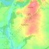 Topografische kaart Wydartowo, hoogte, reliëf