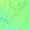 Topografische kaart Phulbari, hoogte, reliëf