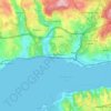 Topografische kaart Cruz Quebrada-Dafundo, hoogte, reliëf