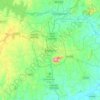 Topografische kaart Mysuru, hoogte, reliëf