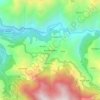 Topografische kaart Kandikhal(001), hoogte, reliëf