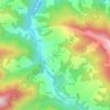 Topografische kaart Lerones, hoogte, reliëf