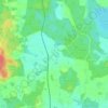 Topografische kaart Grønderup, hoogte, reliëf