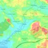 Topografische kaart Kirinda, hoogte, reliëf