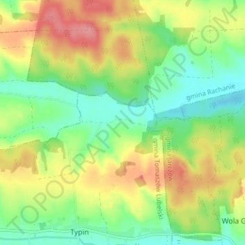 Topografische kaart Parama, hoogte, reliëf