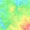 Topografische kaart La Rogerais, hoogte, reliëf