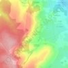 Topografische kaart Les Guillots, hoogte, reliëf