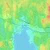 Topografische kaart Hovmantorp, hoogte, reliëf