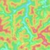 Topografische kaart Dingy, hoogte, reliëf