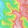 Topografische kaart Solpérière, hoogte, reliëf