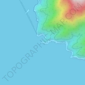 Topografische kaart Ponta do Arpoador, hoogte, reliëf