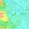 Topografische kaart Lüggau, hoogte, reliëf