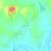 Topografische kaart Kadanahalli, hoogte, reliëf