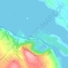 Topografische kaart Magheramorne, hoogte, reliëf