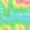 Topografische kaart Hinterbichl, hoogte, reliëf