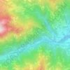 Topografische kaart Brendo, hoogte, reliëf