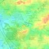 Topografische kaart Soeuvres, hoogte, reliëf