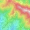 Topografische kaart Monte di Fo', hoogte, reliëf