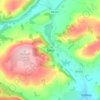 Topografische kaart Talley, hoogte, reliëf