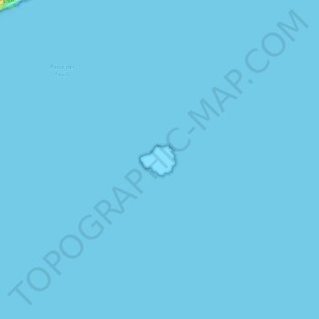 Topografische kaart Rocher du Diamant, hoogte, reliëf
