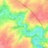 Topografische kaart Hosdent, hoogte, reliëf