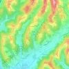 Topografische kaart Aschenbachtal, hoogte, reliëf
