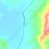 Topografische kaart Rosario de Sorapa, hoogte, reliëf