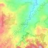 Topografische kaart Kampung Urug, hoogte, reliëf