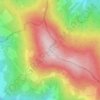 Topografische kaart Rabenwaldkogel, hoogte, reliëf