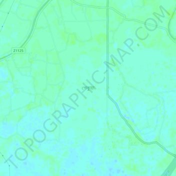 Topografische kaart Pekua, hoogte, reliëf