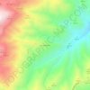 Topografische kaart Los Casimiros, hoogte, reliëf