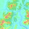 Topografische kaart Kha Mauk Gyi, hoogte, reliëf