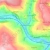 Topografische kaart Luddendenfoot, hoogte, reliëf