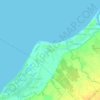 Topografische kaart Labac, hoogte, reliëf